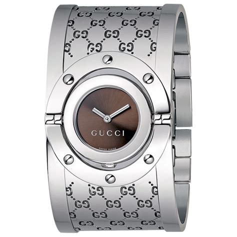 sterling silver gucci watch|Men's Gucci Designer Jewelry & Watches .